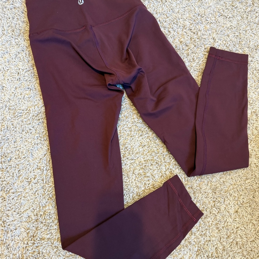 Lululemon Burgundy Leggings